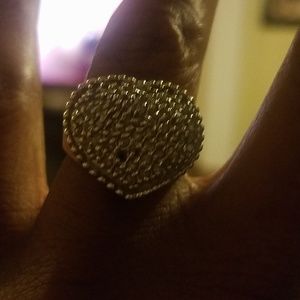 Gold and diamond ring